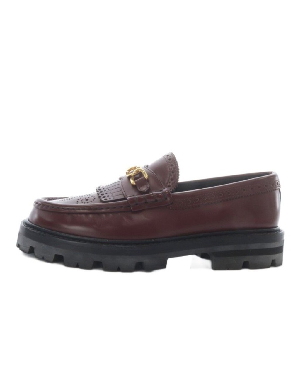 Celine Triomphe Chain Margaret Loafers Slip Ons Leather 36 Bold Yo7 SH - Picture 2 of 8